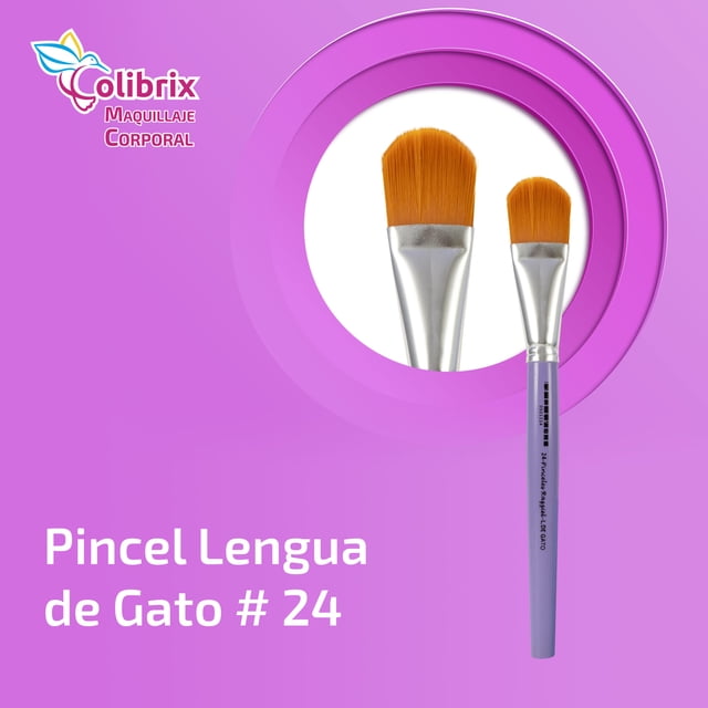 Colibrix Pincel Lila lengua de gato No.24 COLIBRIX Pincel