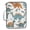 Cartoon Dinosaurs Leaves, variant on Haosy Accordion File Organizer Zipper Binder 500 Sheet 6-Tab Expanding File Folder Multi-Pocket 1.2 Inch 3 Ring Brown Horseshoe