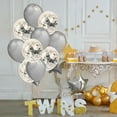 thumbnail image 3 of Apuakthei - Paquete de 60 globos de 12 pulgadas de color perla y lentejuelas | Globos de látex | Globos de fiesta, 3 of 5