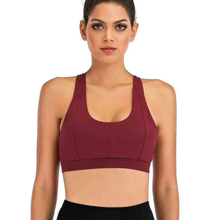 CRZ YOGA Padded Strappy Sports Bras for Women Workout Clothes Active Wear  Yoga Bra Tops - Fitness 1st Steps