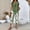 Olive Green, variant on Women‘s Casual Solid Color Crewneck Short Sleeve T-Shirt & Floral Print Wide Leg Pants Set Spring/Summer Outfit Sky Blue，2XL