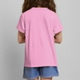 thumbnail image 4 of Delliss Kids Girls Shirt, Casual Solid Plain Short Sleeve Tees Assorted Colors 1-13 Years, 4 of 4