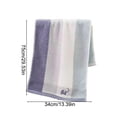 thumbnail image 3 of Linnome Large Thick Cotton Face Towel Elephant Stripe Pattern Soft Absorbent Quick Dry for Home Hotel Daily Use 29.53x13.78 Inch, 3 of 6