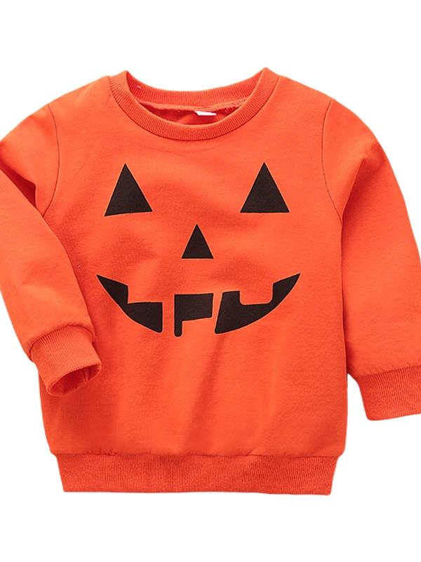 AMTF Men/'s Halloween Pumpkin Funny Print Round Neck Long Sleeve T-Shirt Comfort Loose Pullover Lightweight Sweatshirt