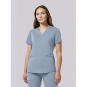Scrubstar Ultimate Women’s Antimicrobial Welt Pocket V-Neck Scrub Top, Sizes XS–3XL