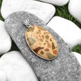 thumbnail image 3 of Natural Chert Breccia Crystal 925 Sterling Silver Pendant Jewelry P-1001 SDP116523, 3 of 5