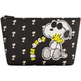 thumbnail image 1 of Bolsa de maquillaje Concept One Peanuts Snoopy de PVC negro para mujer, 1 of 6