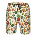 thumbnail image 4 of Kdxio Lemon Fruits Vegetables Pattern Mens Casual Shorts - Drawstring Summer Beach Sports Shorts for Men, 4 of 9