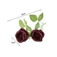 thumbnail image 6 of Artificial Rose Flower Realistic Silk Roses with Stem Bouquet of Flowers Plastic Flowers Real Looking Fake Roses for Home Wedding Centerpieces Party Decorations, 6 of 8