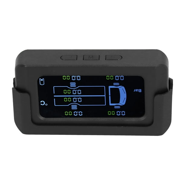 Sensor De Presión De Neumáticos, TPMS Para Coche, Carga Solar/USB, Alta Sensibilidad, 6 Modos De Alarma Con Sensor 6 X Para Varios Coches
