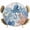 White, variant on Coastal Octopus Round Tablecloth 36-44 Inch Round Fitted Table Cloth with Elastic Edge, Nautical Orange Blue Coral Starfish Waterproof Table Cover Protector for Outdoor Picnic Party Dining