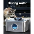 thumbnail image 4 of 2 Gal Stainless Steel Dog Water Fountain with Big Window, Super-Quiet Pump for Large Dogs and Cats, 4 of 7
