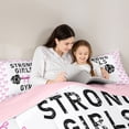 thumbnail image 4 of Feelyou Girl Weightlifting Sport Twin Bedding Sets 7pcs, Princess Bow Comforter Set, 4 of 8