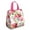 floral15, variant on Small Womens Lunch Bag Floral Portable Soft Cooler Bags Reusable Lunch Bag for Women Work Picnic Insulated Traveling Lunch Box with Silver Insulated Interior Lining and Storage Pocket