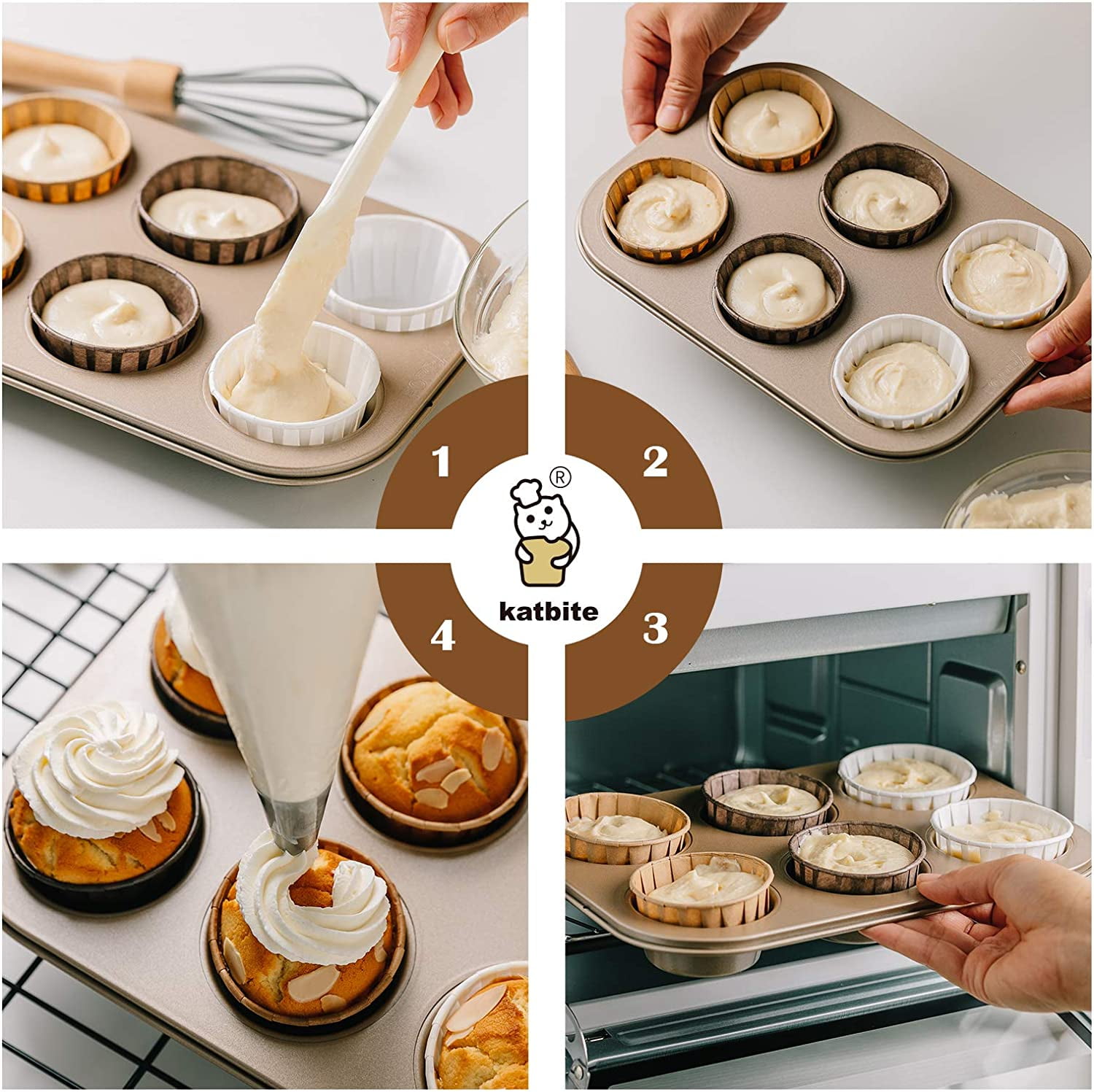 Katbite Parchment Cupcake Liners - Thumbnail 3