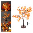 thumbnail image 1 of Alambre Luz de árbol LED Batería Recargable USB Luz de Navidad Creativo Bonsai Jardín Interior Dormitorio Hoja de arce 24LED Colco Lámparas de árbol, 1 of 8