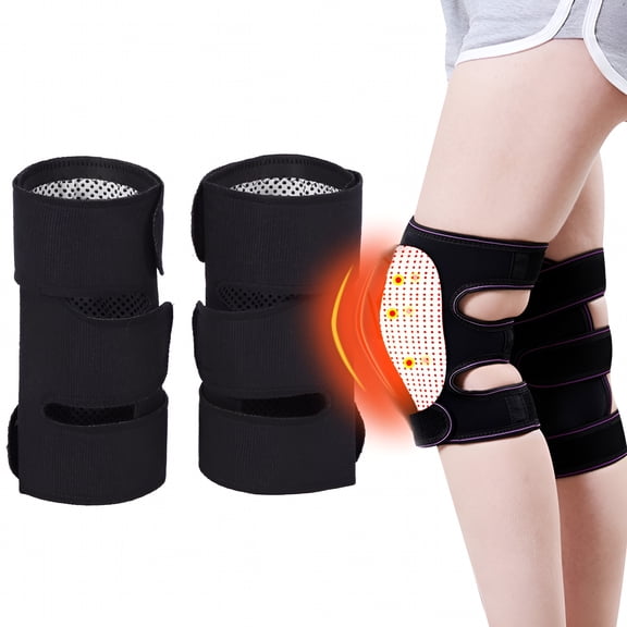 XIRQI 1 Pair Tourmaline Self Heating Knee Pads Magnetic Therapy Kneepads Pain Relief Arthritis Brace Support Patella Knee Sleeves