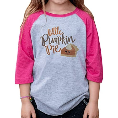 

7 ate 9 Apparel Girls Happy Thanksgiving Shirts - Little Pumpkin Pie - Pink Shirt 2T