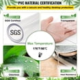 thumbnail image 5 of Clear Plastic Table Cover 40x72 Inches, 1.5mm Thick, Waterproof Desk Mat for Office, Dresser, Nightstand – Easy to Clean, 5 of 11