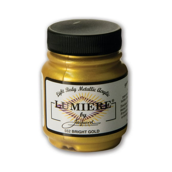 Jacquard Lumiere Acrylic Color, 2.25 oz., Bright Gold