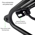 thumbnail image 1 of Mi.xim Foldable Bike Aluminum Alloy Rear Shelf Bikes Back Cargo Rack with Wheels Carrier Holder Outdoor Replacement for Brompton Black, 1 of 9