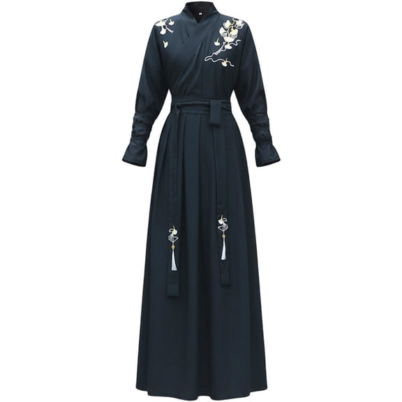 Hzzsbu Chinese Traditional Hanfu Dress Ancient Swordsman Martial Retro Kung Fu Clothing Outfits