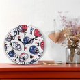 thumbnail image 2 of Yayeee 10" Wall Clock Battery Operated Quartz Round Silent Non-Ticking Home Decor, Cartoon American Football Helmets, 2 of 6