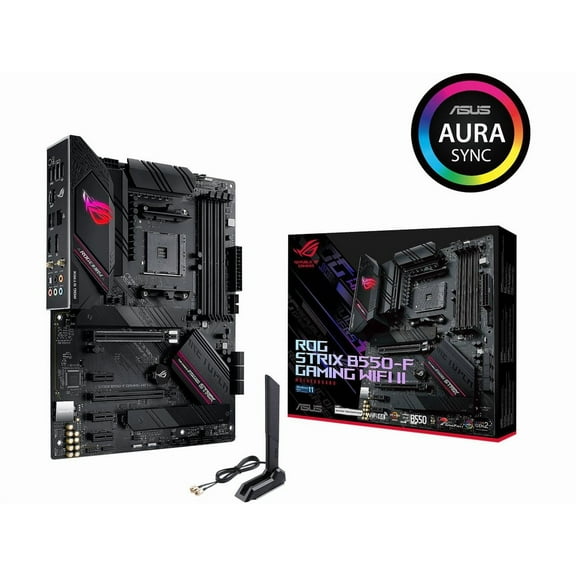 Asus ROG STRIX B550-F GAMING WIFI II AMD AM4 (3rd Gen Ryzen) ATX Gaming Motherboard (PCIe 4.0,WiFi 6E, 2.5Gb LAN, BIOS FlashBack, HDMI 2.1, Addressable Gen 2 RGB Header and AURA Sync)