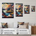 thumbnail image 4 of Designart Modern Sunset In Vector Style V Canvas Wall Art, 4 of 5
