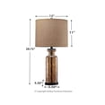 thumbnail image 4 of Signature Design by Ashley Laurentia 28.75" Modern Neutral Glass Table Lamp, Champagne, 4 of 4