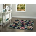 thumbnail image 5 of Trio Cactus Navy Area Rug 5x7 Contemporary Transitional Design, 5 of 6