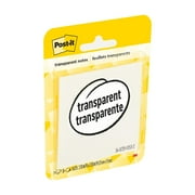 Post-it Transparent Notes, Clear, 2.8 in. x 2 .8 in., 36 Sheets, 1 Pad