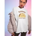 thumbnail image 2 of Tacogato Cat Taco T-Shirt Women -Smartprints Designs, Female XX-Large, 2 of 4
