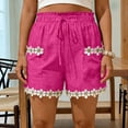 thumbnail image 2 of Sentmoon Workout Shorts for Women Drawstring High Elastic Waist Gym Shorts Women Stretchy Solid Color Lace Regular Fit Woman Shorts with Pockets Delightful for Running and Training S-2XL, 2 of 9