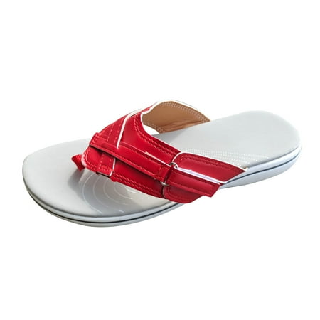 

Aviva Women Casual Fashion Solid Color Flip Flops Flat Comfortable Flip-Flop Sandals