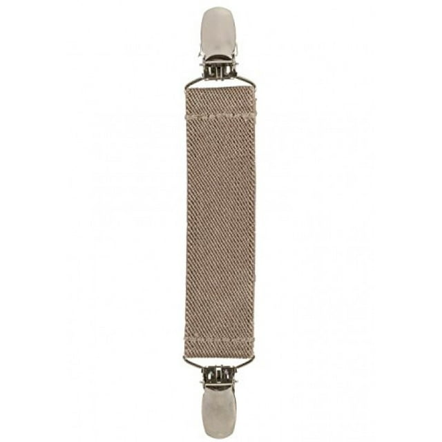 Elastic Scarf and Hat Clips Attacher with Extra Heavy Clips - Beige