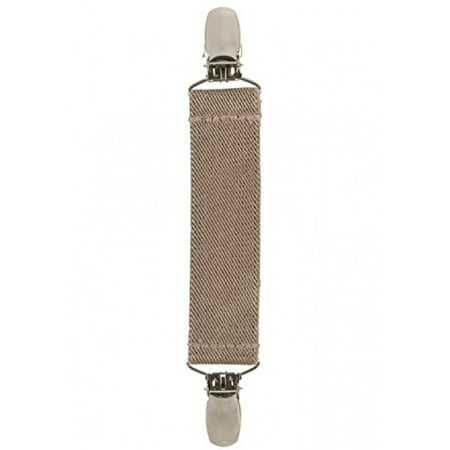 Elastic Scarf and Hat Clips Attacher with Extra Heavy Clips - Beige