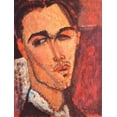 thumbnail image 2 of Modigliani, Amedeo 12x14 Black Ornate Wood Framed with Double Matting Museum Art Print Titled - Celso Lagar, 2 of 4