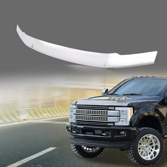 PIT66 Hood Deflector Bug Shield Fit for 2017-2019 Ford F450 F550 Super Duty/Fit 2017-2018 Ford F250 F350 Super Duty Chrome