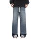 thumbnail image 2 of Pantalones largos de moda para hombre, casuales, de color sólido, con bolsillos y cremallera, cintura elástica, de poliéster., 2 of 4