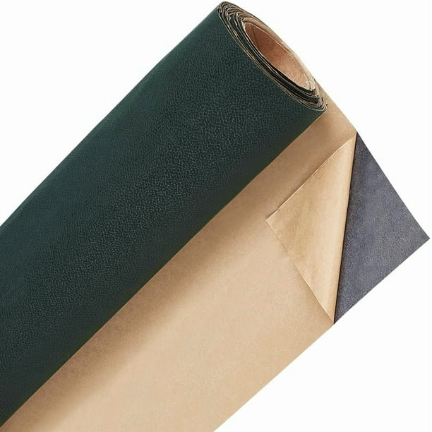Forro de terciopelo verde oscuro para cajón de 118 x 14 pulgadas, autoadhesivo, de fieltro, para reparación de telas, para aparadores, manualidades y decoración.