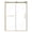 Brushed Brass, variant on Kingston Brass Prato 60" x 76" Frameless Right Handed Sliding Shower Door in Polished Chrome