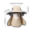 thumbnail image 3 of Outdoor Coolings Sun Hat With Solar Fan Breathable Mesh Neck Face Cover For Hiking Fishing Gardening, 3 of 6