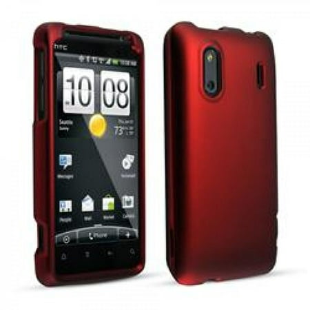 After Market Htc Evo Design 4g Red Soft Touch Snap On Cover Sprint