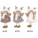 thumbnail image 4 of Paquete de 3 adornos navideños colgantes de ángel reno para árbol de Navidad, decoración para el jardín, 4 of 5