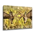 thumbnail image 2 of Two Mule Deer Bucks Fighting Canvas Poster Bedroom Decor Sports Landscape Office Room Decor Gift,Frame-style,16x24inch(40x60cm), 2 of 8