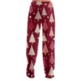 thumbnail image 5 of Women's Casual Fashion Christmas Pajama Pants, Long Sleepwear Trousers for Sports and Home Use, Comfortable and Soft Material for Nightwear and Lounging,Hot Pink,2XL, 5 of 6