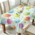 thumbnail image 4 of Coolnut Colorful Easter Eggs Tablecloth Rectangle Colorful Table Cloth Large Square Table Cover for Dining Kitchen Party 54"x72" Decor Gift, 4 of 7