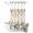 Beige, variant on No Hook Shower Curtain, Fall Green Pumpkins Shower Curtains for Bathroom with See Through Top Window, Thanksgiving Eucalyptus Flowers Vintage Waterproof & Washable Bath Curtain Stand Up Stall 36"x72"