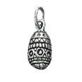 thumbnail image 1 of Sterling Silver 20" .8mm Box Chain Domed Faberge Easter Egg Pendant Necklace, 1 of 2